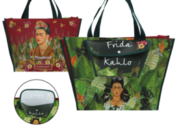 Borsa a tracolla con tasca - F. Khalo, Autoritratto (CARMANI)