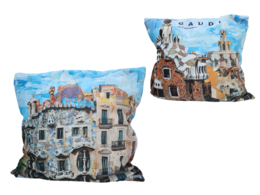 Cuscino con imbottitura/cerniera - ispirato al dipinto di A. Gaudi (CARMANI)