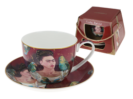 Tazza e piattino - F. Kahlo, autoritratto (CARMANI)