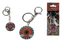 Tasta keyback/anello chiave - Pattern marocchino (Carcani)