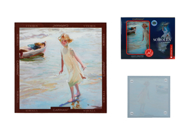 Podkładka szklana - J. Sorolla, Dziewczynka na plaży (CARMANI)