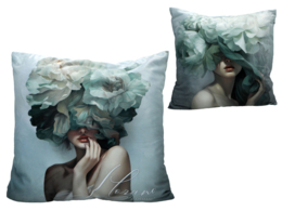 Pillow with filling/zipper - L. Lozano, Lady`s Floral Symphony (Carmani)