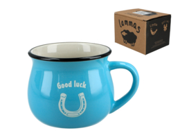 Kubek mały, błękitny - Good luck