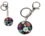 Tasta keyback/anello chiave - fiori barocchi (carmani)