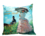 Cuscino con imbottitura/cerniera - C. Monet, Donna con ombrello (CARMANI)